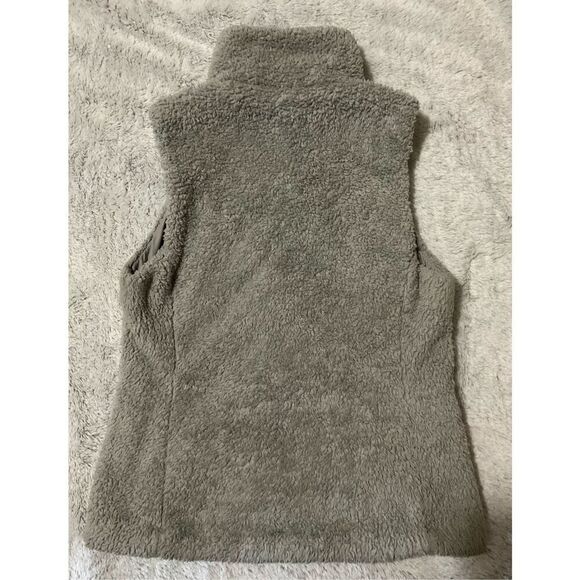 Patagonia Vest Womens Medium Gray Los Gatos Teddy Sherpa Fleece Zip Up Pockets - Picture 10 of 12